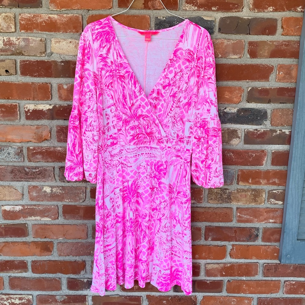 Lilly Pulitzer Chace Dress Pink Patterned,